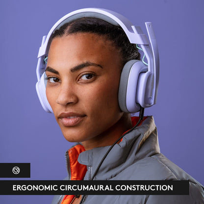 Logitech G Astro A10 Gen 2 Cross-Platform Wired Gaming Headset for PlayStation 5/4, Xbox S|X, Nintendo Switch, PC: 3.5mm Headphone Jack, 32mm Drivers, Flip-to-Mute Mic, Over-Ear - Grey