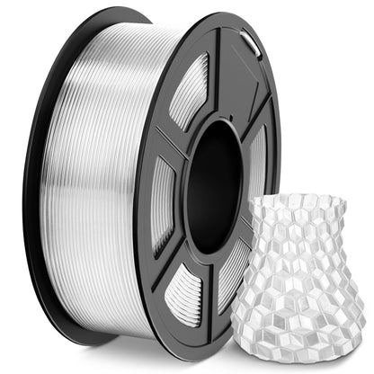 SUNLU PLA 3D Printer Filament PLA Filament 1.75mm, Neatly Wound 3D Printing Filament 1.75mm, Dimensional Accuracy +/- 0.02 mm, Fit Most FDM 3D Printers, 1kg Spool (2.2lbs), Black