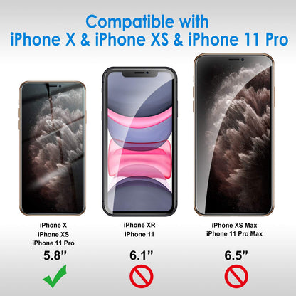 JETech Privacy Screen Protector for iPhone 17e (2026) / iPhone 16e / iPhone 13/13 Pro, Anti Spy Tempered Glass Film, 6.1-Inch Display, 2-Pack
