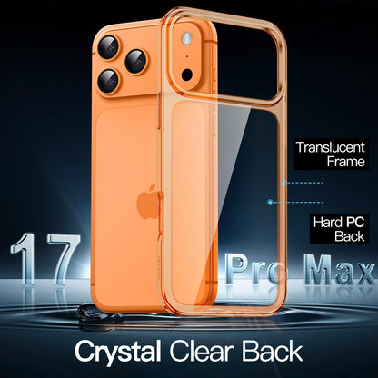 JETech Case for iPhone 17 Pro Max 6.9-Inch, Non-Yellowing Shockproof Phone Bumper Cover, Anti-Scratch Clear Back (Clear)