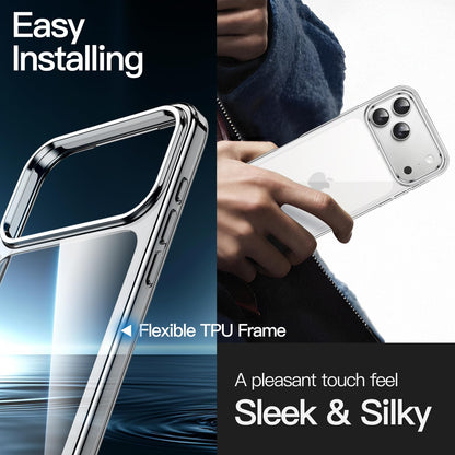JETech Case for iPhone 17 Pro Max 6.9-Inch, Non-Yellowing Shockproof Phone Bumper Cover, Anti-Scratch Clear Back (Clear)