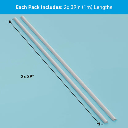 D-Line Cable Raceway On-Wall Cord Cover | 1D3015W | Surface Mount Electrical Channel to Hide and Conceal Cords, Cables, and Wires | White, Paintable