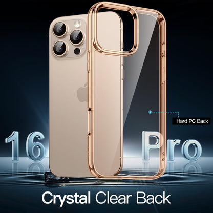 JETech Case for iPhone 16 6.1-Inch, Non-Yellowing Shockproof Phone Bumper Cover, Anti-Scratch Clear Back (Clear)