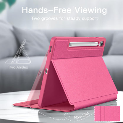 JETech Case for Samsung Galaxy Tab S10 Lite / S10 FE / S9 FE 10.9-Inch with S Pen Holder, Slim Folio Stand Protective Tablet Cover, Multi-Angle Viewing (Black)