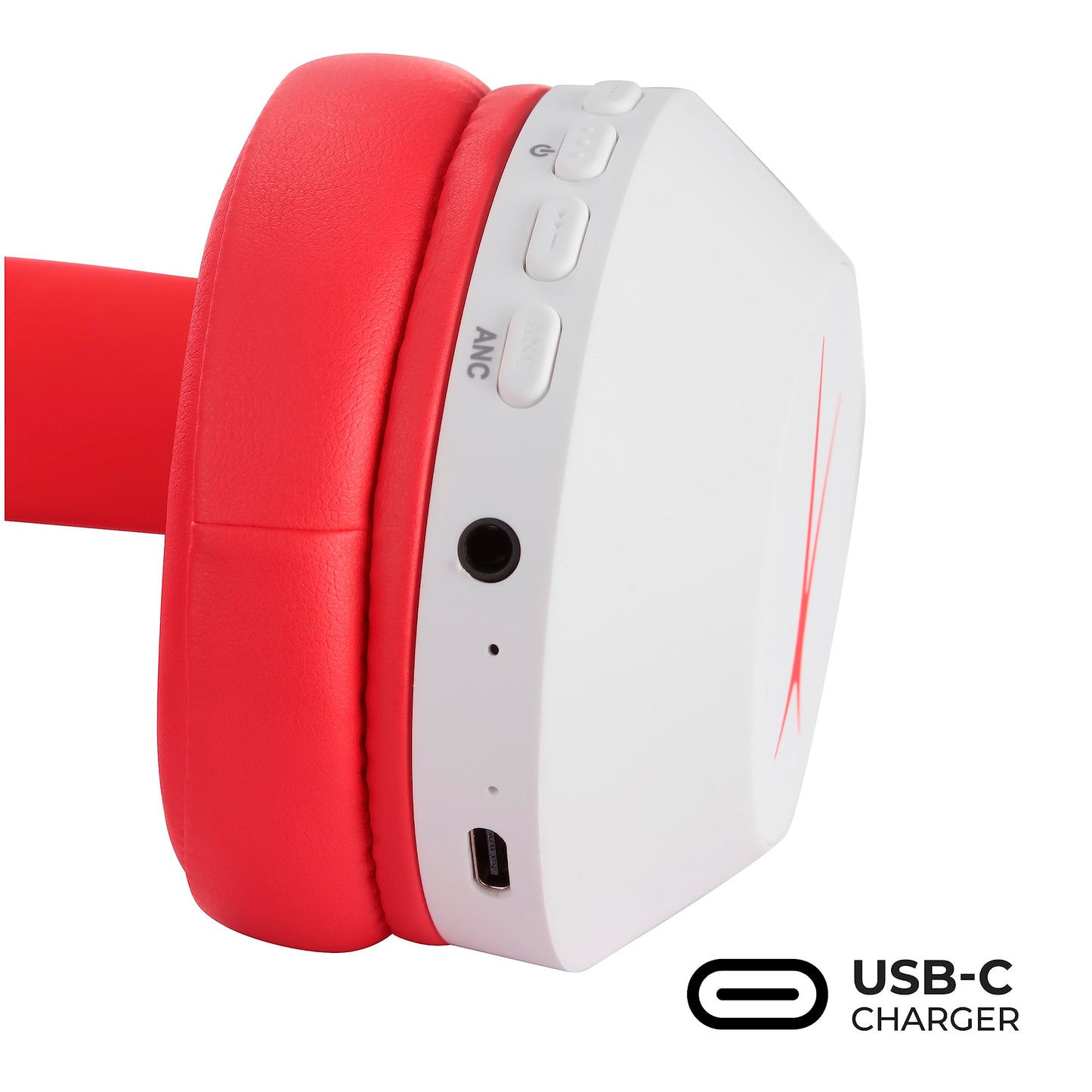 Altec Lansing Kid Safe Noise Cancelling Wireless Headphones 15H Battery, 85dB Volume Limit, Foldable Design Powerful Sound, Active Noise Cancellation Perfect for Kids Ages 7+ (Whiteout Pop Pink)