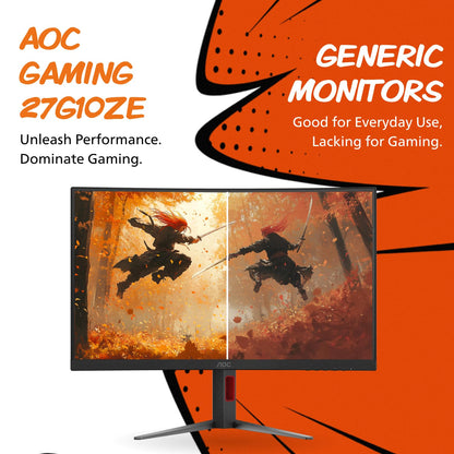 AOC Q32G11ZNE 32" Frameless Gaming Monitor QHD 2560 x 1440, 240Hz, 0.5ms Response time, HDR Ready, Console Gaming Ready, 3-Year Zero Dead Pixel Guarantee, Black