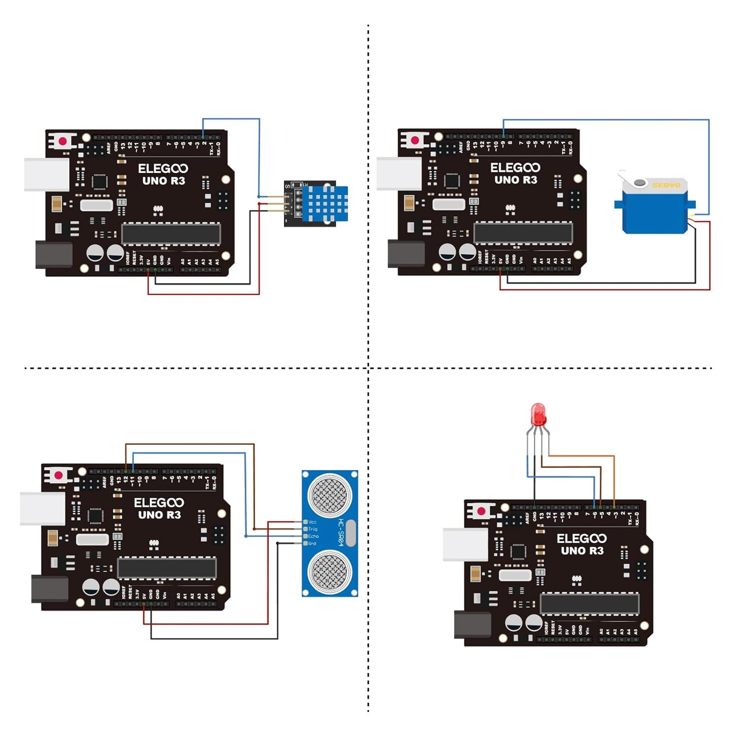 ELEGOO UNO Project Super Starter Kit with Tutorial and UNO R3 Board Compatible with Arduino IDE