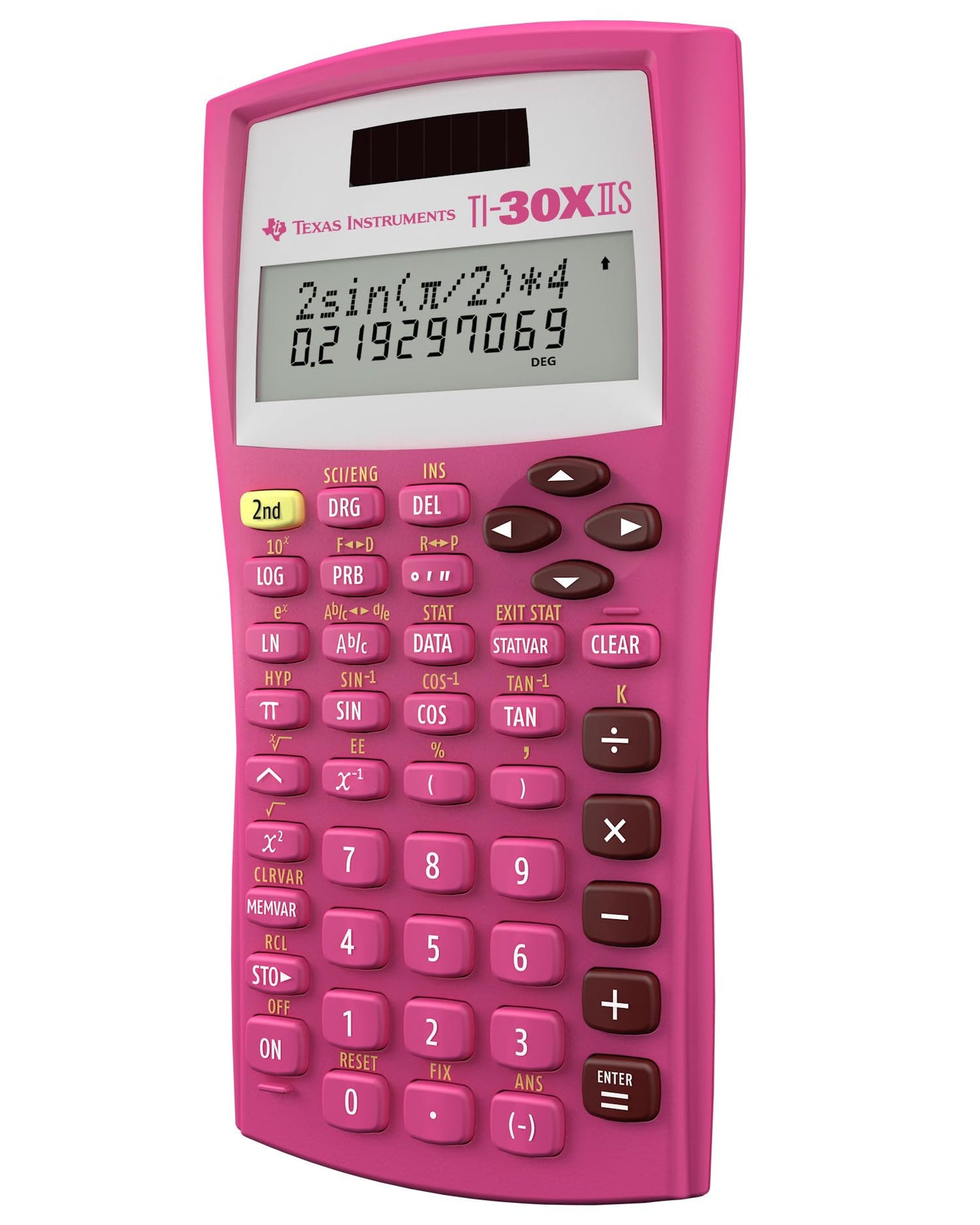 Texas Instruments TI-30XIIS Scientific Calculator, Black with Blue Accents (30XIIS/TBL/1L1/BK)