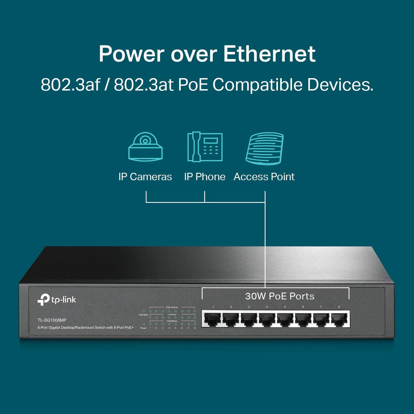TP-Link TL-SG1008P V4 | 8 Port Gigabit PoE Switch | 4 PoE+ Ports @64W | Desktop | Plug & Play | Sturdy Metal w/ Shielded Ports | Fanless | Limited Lifetime Protection | QoS & IGMP Snooping | Unmanaged