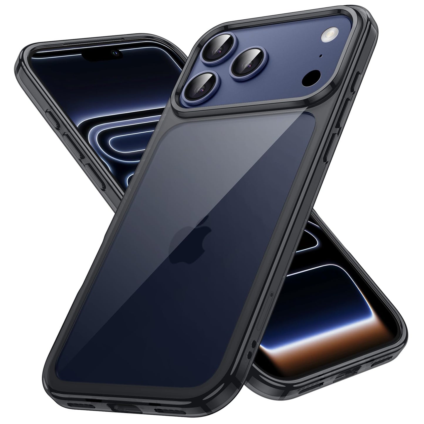 JETech Case for iPhone 17 Pro Max 6.9-Inch, Non-Yellowing Shockproof Phone Bumper Cover, Anti-Scratch Clear Back (Clear)