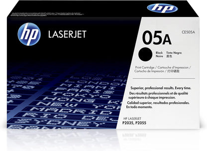 HP 05A Black Toner Cartridge | Works Laserjet P2035, P2055 Series | CE505A