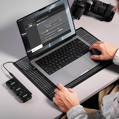 RØDE Wireless GO II Ultra-compact Dual-channel Wireless Microphone System with Built-in Microphones, On-board Recording and 200m Range for Filmmaking, Interviews and Content Creation