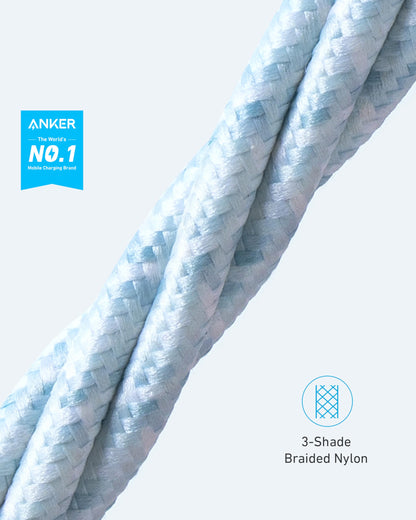 Anker New Nylon USB C to Lightning Cable, Apple MFi Certified for iPhone 14 Series, and More (6FT, Black)