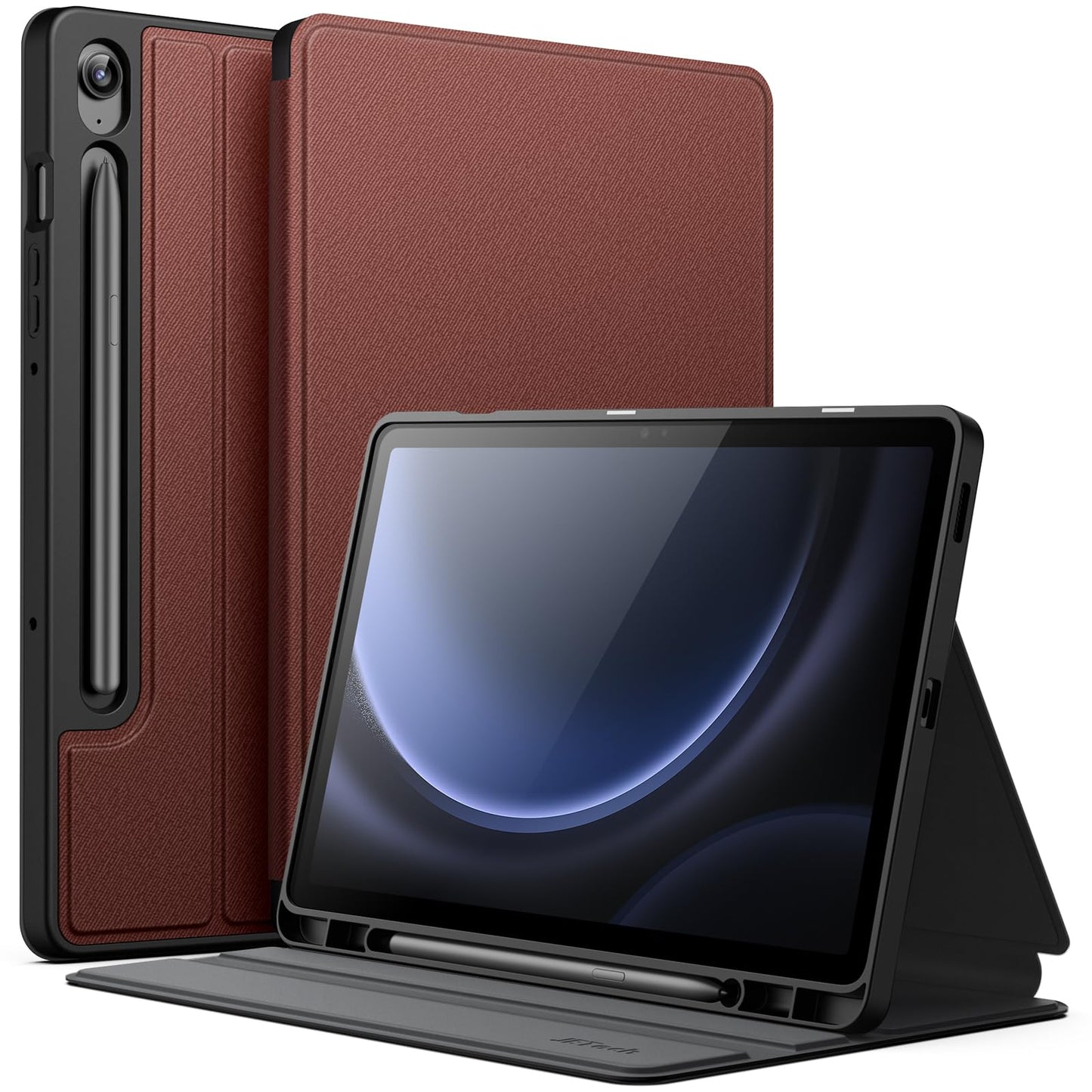 JETech Case for Samsung Galaxy Tab S10 Lite / S10 FE / S9 FE 10.9-Inch with S Pen Holder, Slim Folio Stand Protective Tablet Cover, Multi-Angle Viewing (Black)