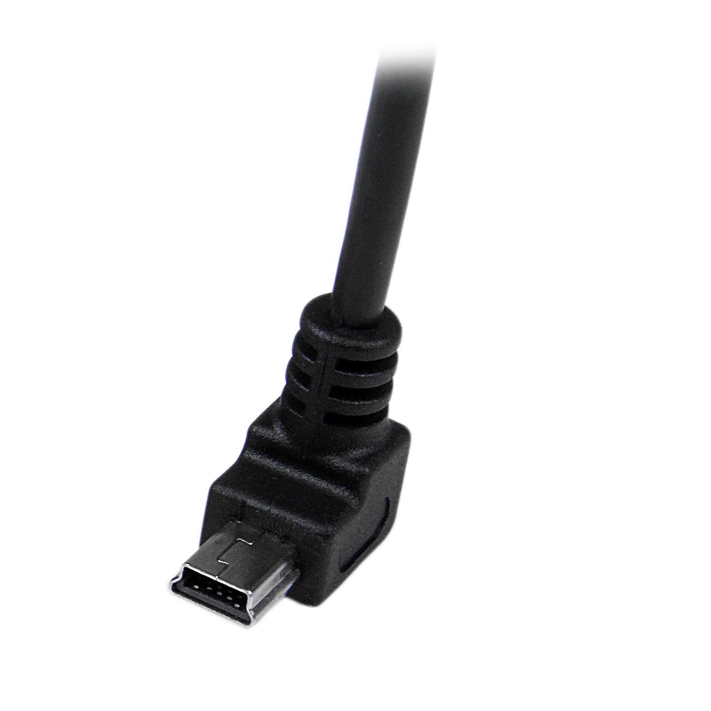 StarTech.com Down Angle Mini USB Cable - 2m - Black - USB A to Mini USB B - USB to Mini USB Cable - Mini USB Charger - USB A to Mini B (USBAMB2MD)
