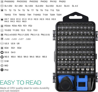 ORIA Precision Screwdriver Set, 120 in 1 Screwdriver Kit with 101 Bits, Mini Screwdriver Set, Computer Repair Tool Kit for SmartPhone, PC, Toys, Computer