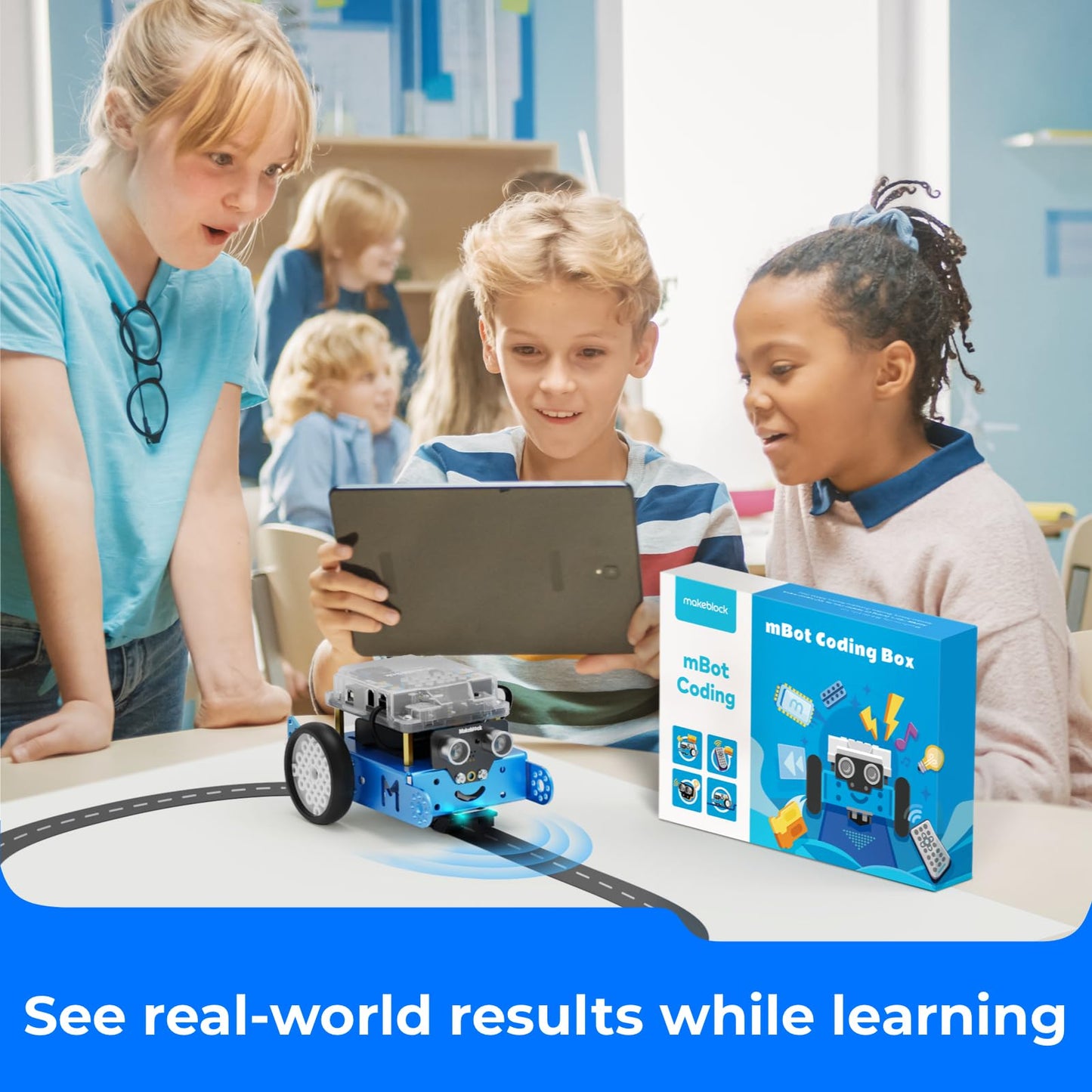 Makeblock mBot Robot Kit, Robotics for Kids Ages 8-12 Learn to Code with Scratch & Arduino, STEM Toys Science Kits for Kids Age 8-12 Boys and Girls Age 8+