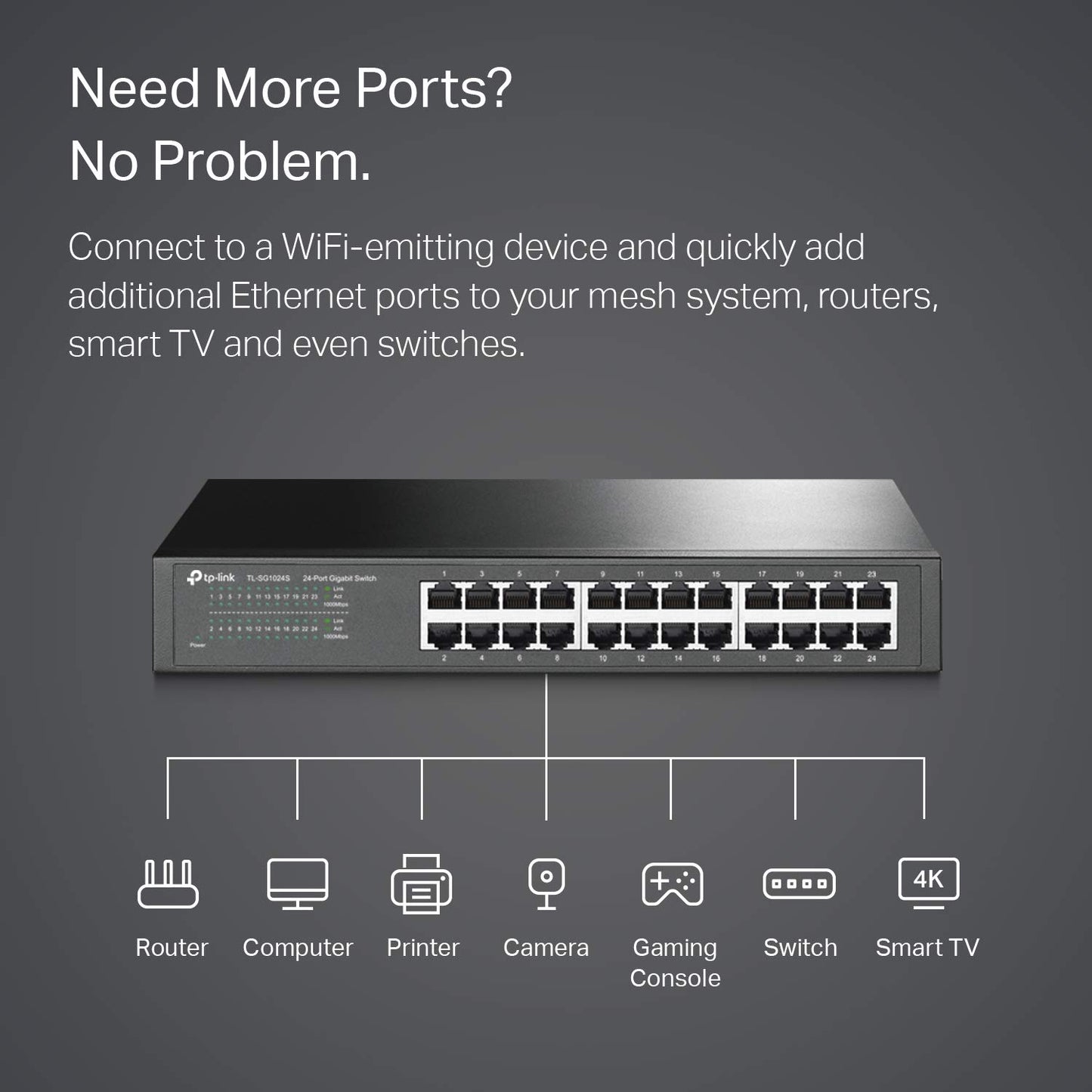 TP-Link TL-SG108S-M2 | 8-Port Multi-Gigabit 2.5G Ethernet Switch | Unmanaged Network Switch | Ethernet Splitter | Plug & Play | Desktop/Wall Mount | Silent Operation