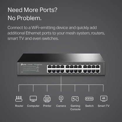 TP-Link TL-SG108S-M2 | 8-Port Multi-Gigabit 2.5G Ethernet Switch | Unmanaged Network Switch | Ethernet Splitter | Plug & Play | Desktop/Wall Mount | Silent Operation