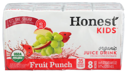Honest Kids Variety Pack Organic Fruit Juice Drink, 675 fl oz, 32 Pack