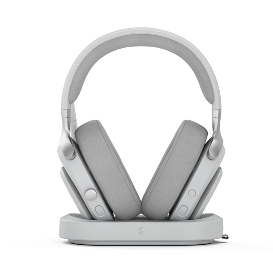 Fractal Design Scape Dark - Wireless PC Gaming Headset - Detachable Flip-to-Mute Microphone with Noise Cancellation - Battery Life Up to 40 Hours - Configurable Ambient Lighting - Black