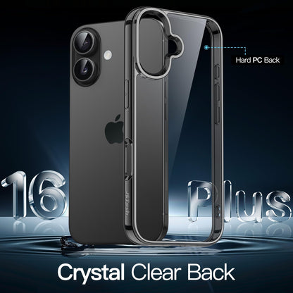 JETech Case for iPhone 16 6.1-Inch, Non-Yellowing Shockproof Phone Bumper Cover, Anti-Scratch Clear Back (Clear)