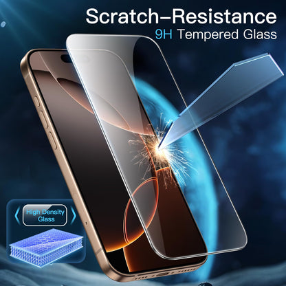 JETech Full Coverage Screen Protector for iPhone 17e (2026) / iPhone 16e, 9H Tempered Glass Film, Case-Friendly, HD Clear, 6.1-Inch Display, 3-Pack