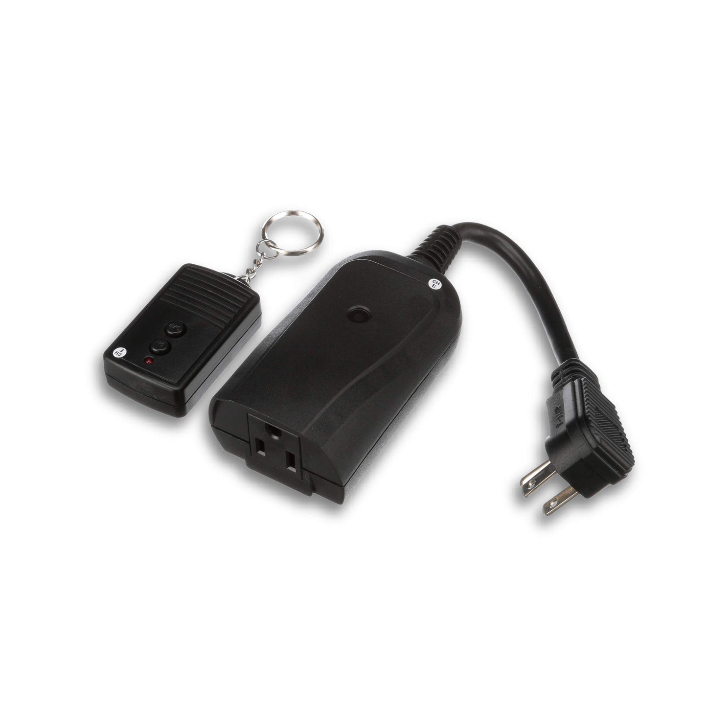 Southwire Woods Weatherproof Outdoor Electrical Outlet Switch - Wireless Remote Controller - Water-Resistant Power Outlet Converter - Long-Range Convenient Remote Switch - Black