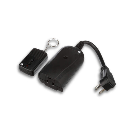 Southwire Woods Weatherproof Outdoor Electrical Outlet Switch - Wireless Remote Controller - Water-Resistant Power Outlet Converter - Long-Range Convenient Remote Switch - Black