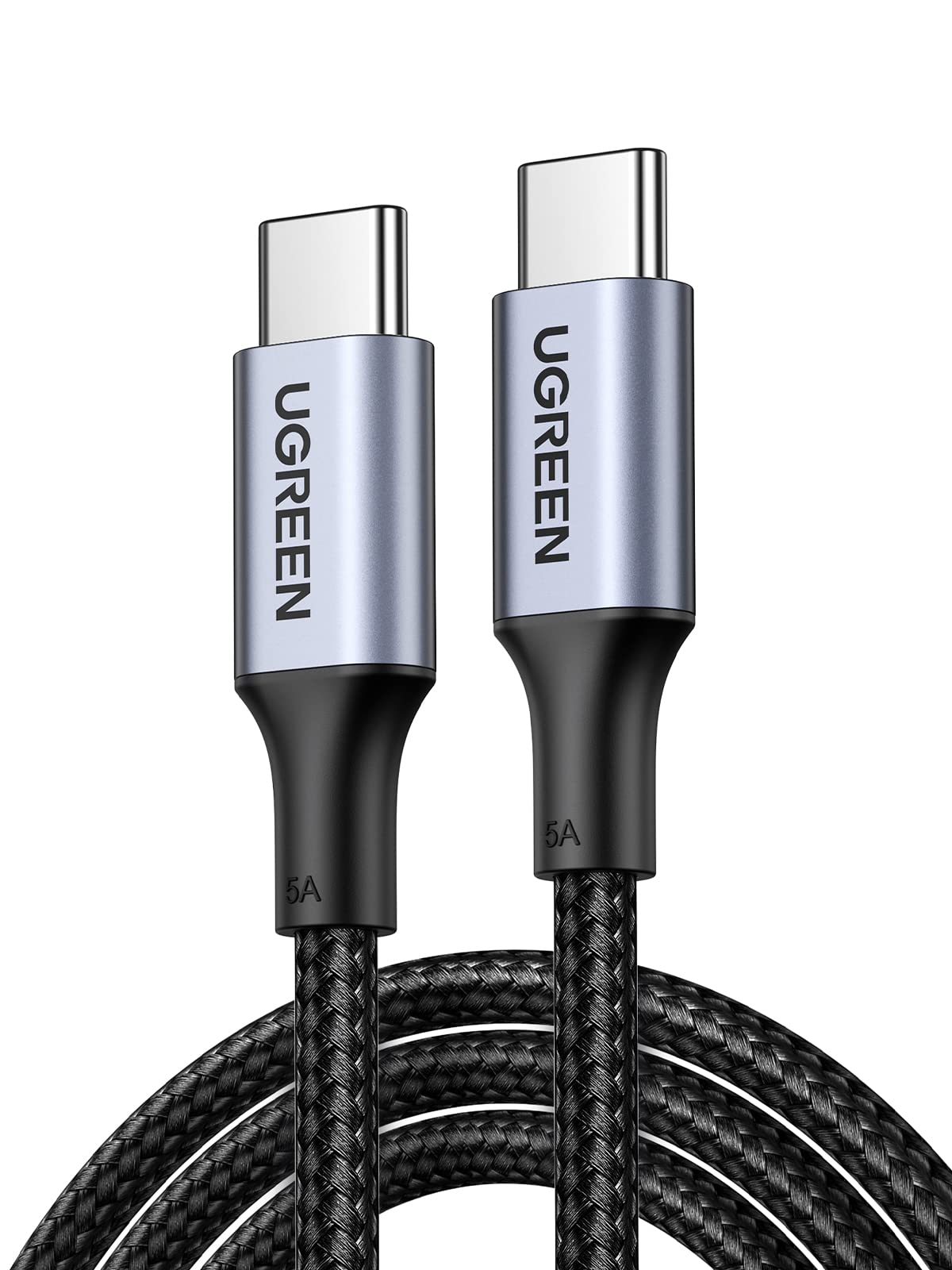 UGREEN USB C to USB C Cable, 100W 2-Pack USB C Charger Cable for iPhone 17/17 Air/17 Pro/17 Pro Max/16, MacBook Pro, iPad Pro, Dell XPS, Samsung Galaxy S25/S24/S23 Ultra, Switch, Pixel, 3.3FT Black
