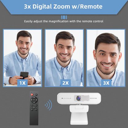 NexiGo N60 1080P Webcam with Microphone, Software Control & Privacy Cover, USB HD Computer Web Camera, Plug and Play, for Zoom/Skype/Teams, Conferencing and Video Calling