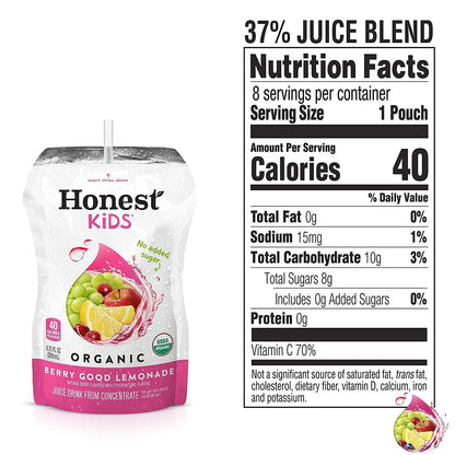 Honest Kids Variety Pack Organic Fruit Juice Drink, 675 fl oz, 32 Pack