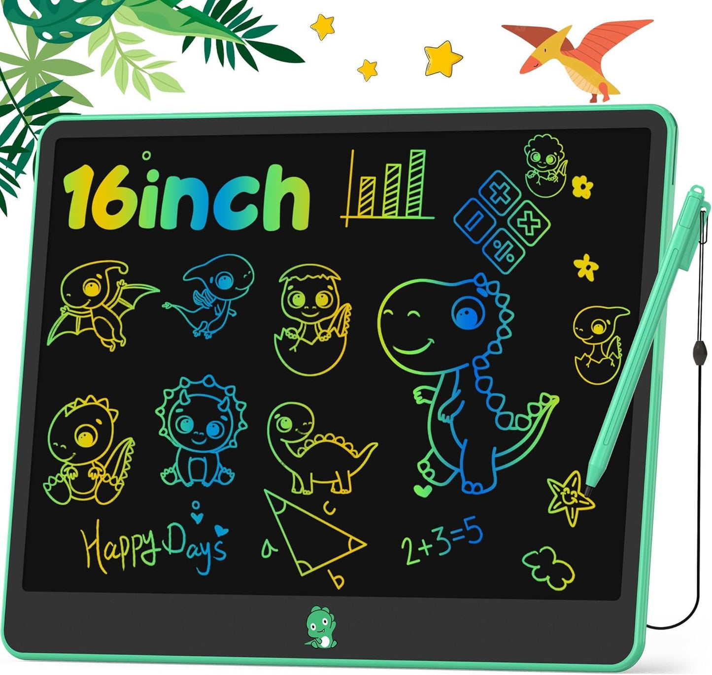 Hockvill LCD Writing Tablet for Kids 8.8 Inch, Toys for Girls Boys Drawing Pad for 3 4 5 6 7 Year Old Kids Toys, Children Christmas Birthday Gift for Kids Toddler Doodle Board Travel Essentials