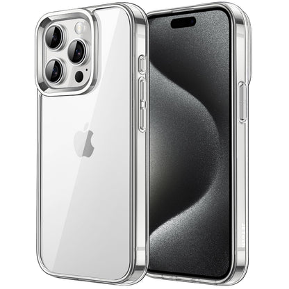 JETech Case for iPhone 15 6.1-Inch, Non-Yellowing Shockproof Phone Bumper Cover, Anti-Scratch Clear Back (Clear)