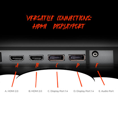 AOC Q32G11ZNE 32" Frameless Gaming Monitor QHD 2560 x 1440, 240Hz, 0.5ms Response time, HDR Ready, Console Gaming Ready, 3-Year Zero Dead Pixel Guarantee, Black