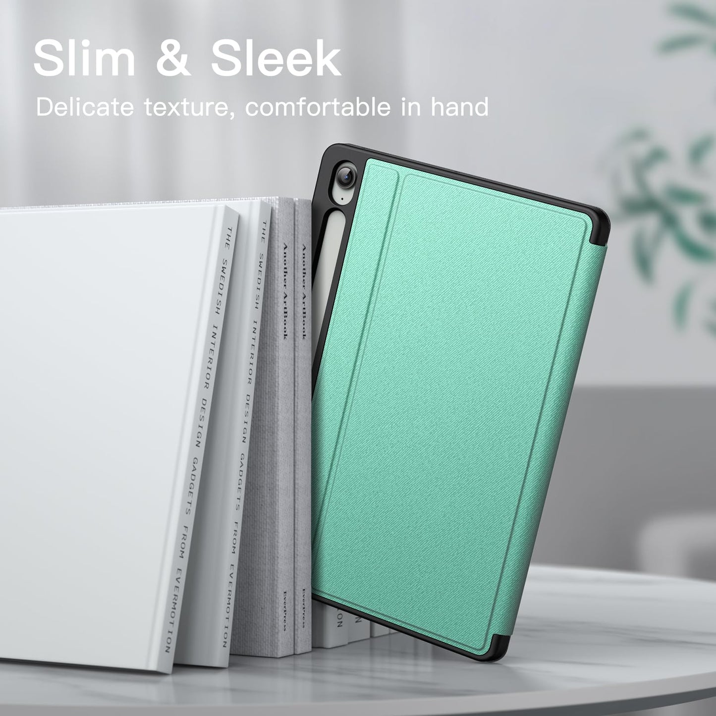 JETech Case for Samsung Galaxy Tab S10 Lite / S10 FE / S9 FE 10.9-Inch with S Pen Holder, Slim Folio Stand Protective Tablet Cover, Multi-Angle Viewing (Black)