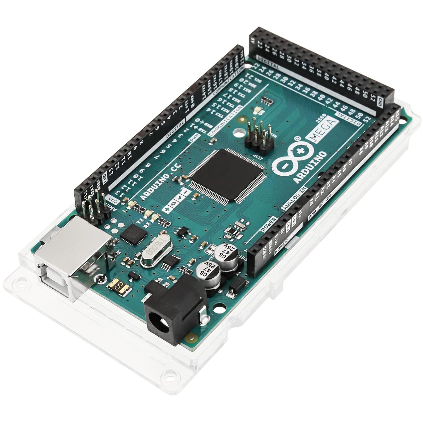 Arduino Mega 2560 REV3 [A000067] - ATmega2560, 16MHz, 54 Digital I/O, 16 Analog Inputs, 256KB Flash, USB, Compatible with Arduino IDE for Advanced Projects