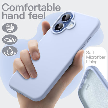 JETech Liquid Silicone Case for iPhone 17 Pro Max 6.9-Inch, Silky Soft Touch Full-Body Protection, Anti-Scratch Shockproof Phone Cover with Microfiber Lining (Dark Blue)
