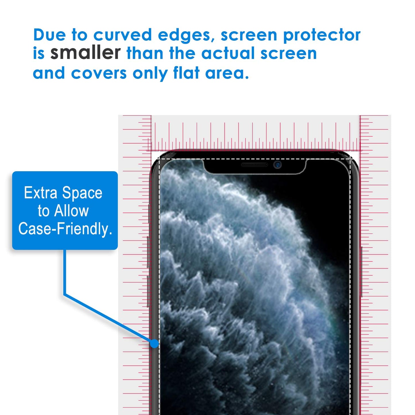 JETech Screen Protector for iPhone 17e (2026) / iPhone 16e / iPhone 14, Tempered Glass Film, 6.1-Inch Display, 3-Pack