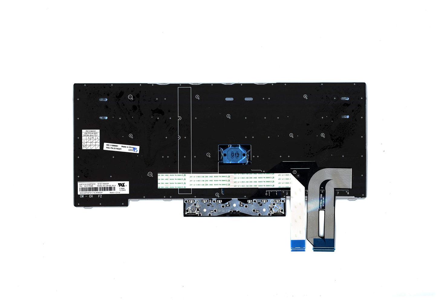 Replacement Lenovo T480s Black - PT Backlit Keyboard for Lenovo Thinkpad T480s, T490, E490, L480, L490, L380, L390, L380 Yoga, L390 Yoga, E490, E480