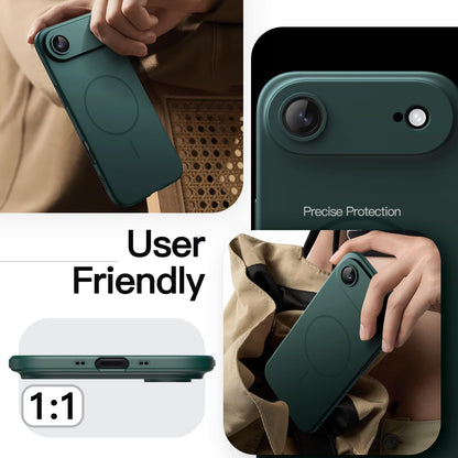 JETech Magnetic Slim Case for iPhone 17 Pro Max 6.9-Inch, Compatible with MagSafe, Ultra-Thin Lightweight Minimalist Phone Cover with Matte Finish and Full Camera Lens Protection (Black)