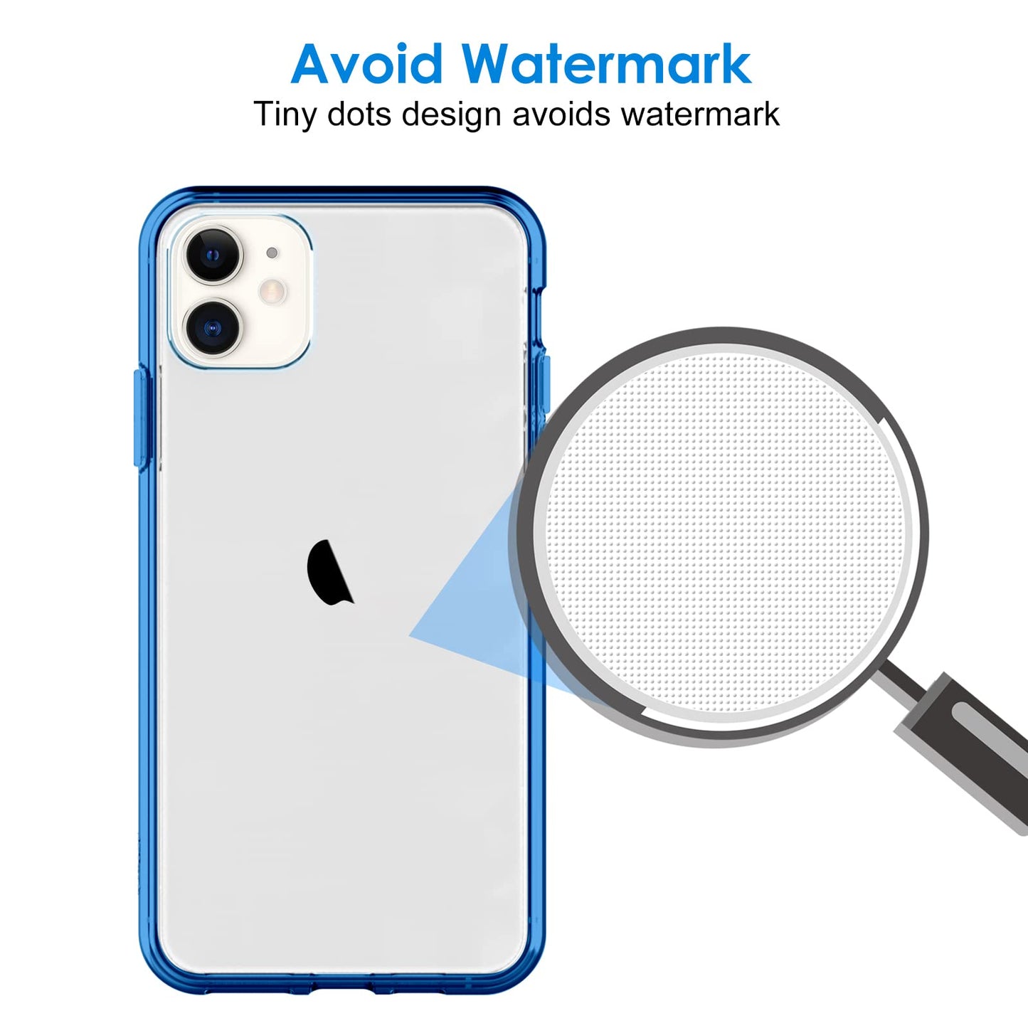 JETech Case for iPhone 11 6.1-Inch, Non-Yellowing Shockproof Phone Bumper Cover, Anti-Scratch Clear Back (Clear)