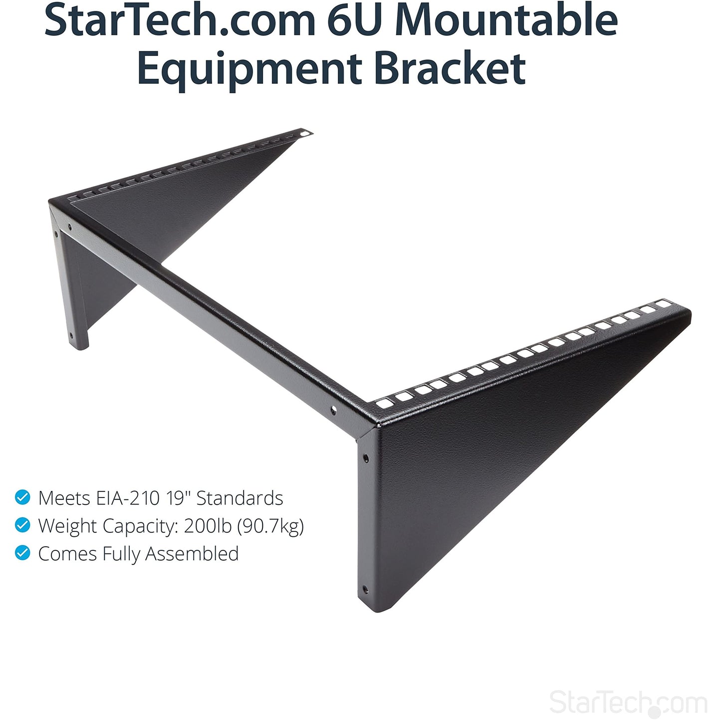 StarTech.com 2U Vertical Wall Mount Patch Panel Bracket - Steel Rack Mount Bracket w/Hardware for 19" Network, Server and Data Equipment , TAA (RK219WALLV)