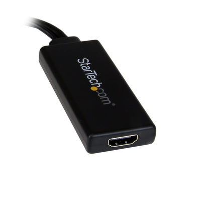 StarTech.com VGA to HDMI Adapter with USB Audio - VGA to HDMI Converter for Your Laptop / PC to HDTV - AV to HDMI Connector (VGA2HDU), Black