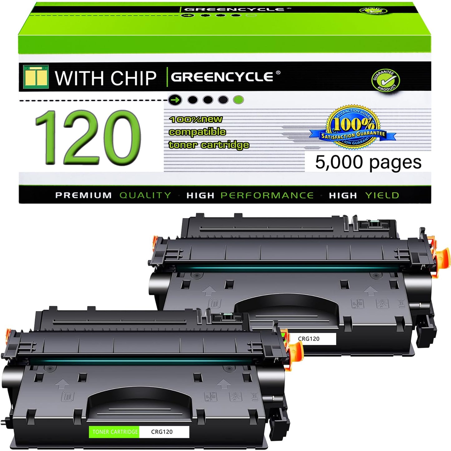greencycle Compatible Toner Cartridge Replacement for HP 05A CE505A Work with LaserJet P2035 P2035N P2055DN P2030 P2050 P2055D P2055X 2055D Printer (Black, 1-Pack)