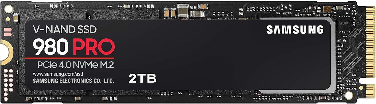 Samsung 980 PRO SSD 2TB PCIe NVMe Gen 4 Gaming M.2 Internal Solid State Drive Memory Card, Maximum Speed, Thermal Control MZ-V8P2T0B/AM