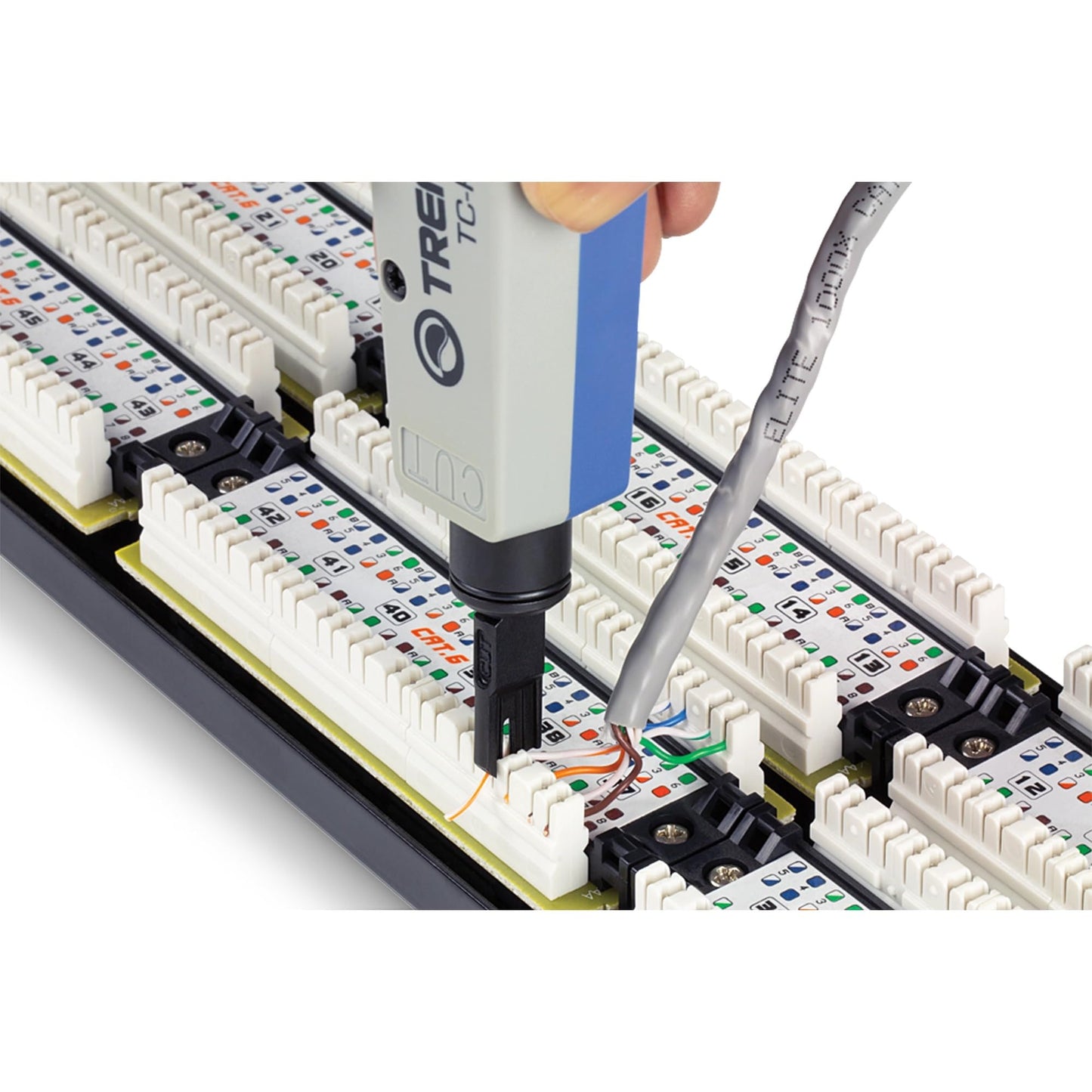 TRENDnet Punch Down Tool With 110 And Krone Blade, Insert & Cut Terminations In One Operation, Precision Blades Are Interchangeable & Reversible, Network Punch Tool, Grey, TC-PDT