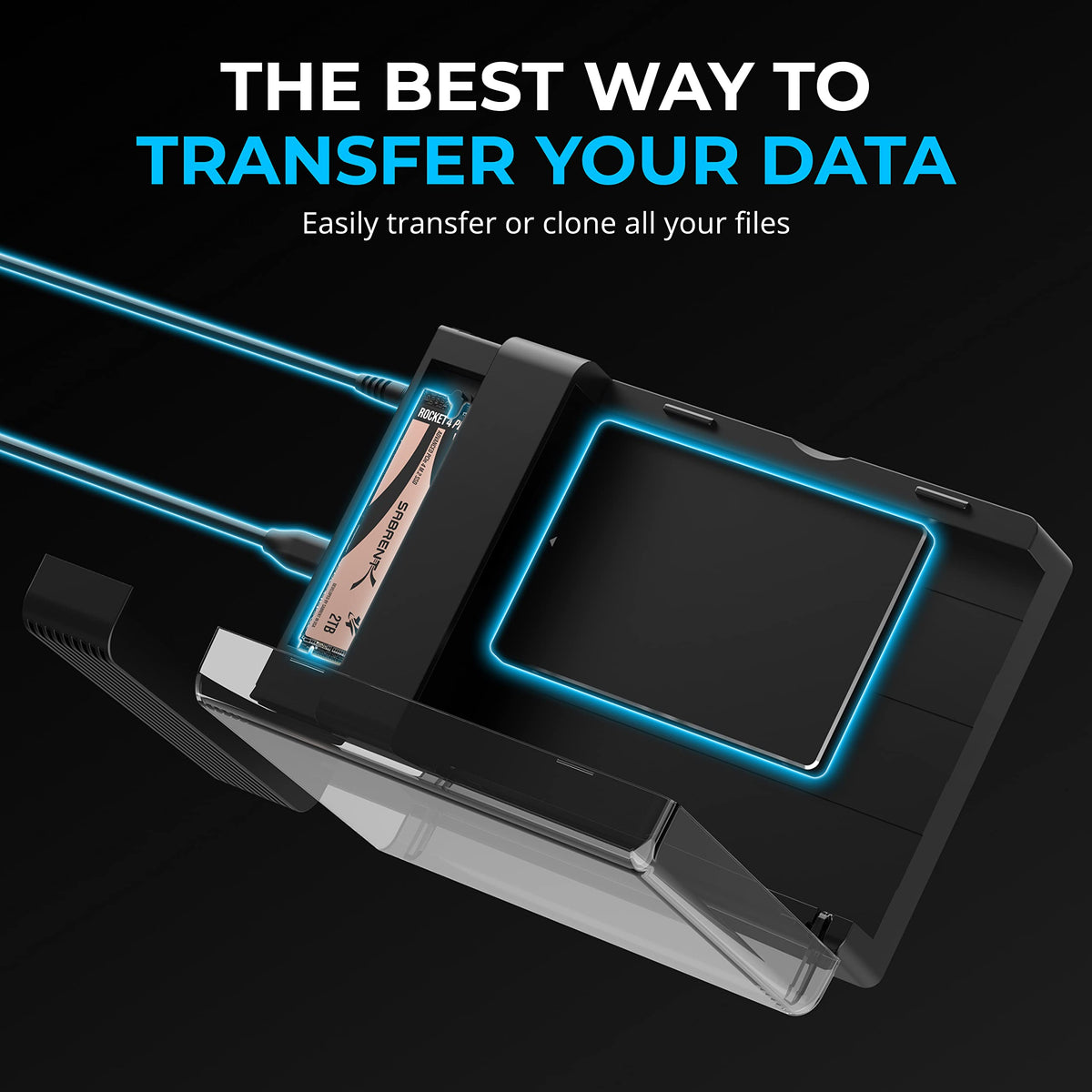 SABRENT USB 3.0 to SATA Hard Drive Docking Station, 2.5/3.5in (EC-DFLT)
