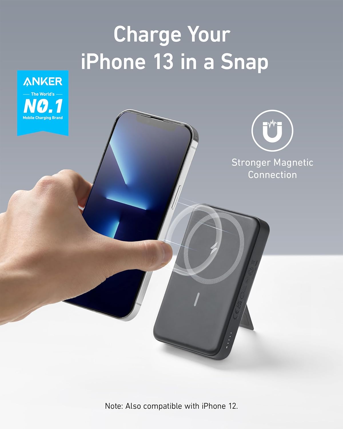 Anker 633 Magnetic Battery, 10,000mAh Foldable Wireless Portable Charger Portable Charger, 10,000mAh 30W Power Bank