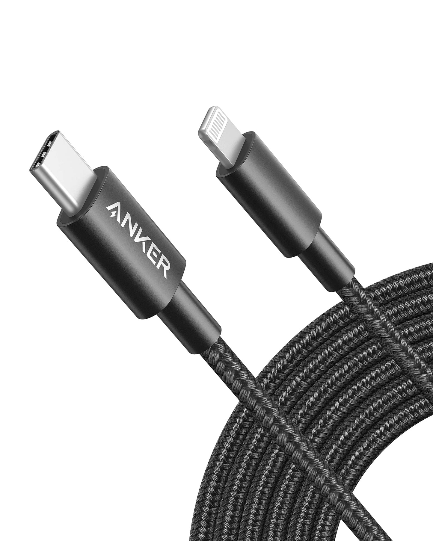 Anker New Nylon USB C to Lightning Cable, Apple MFi Certified for iPhone 14 Series, and More (6FT, Black)